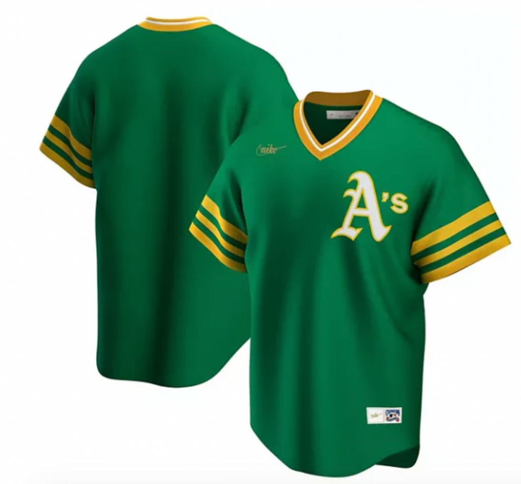 Men s Oakland Athletics Nike Kelly Green Road Cooperstown Collection Team Jersey Official Team Jersey Sports Fan Apparel Official NFL Team Jersey