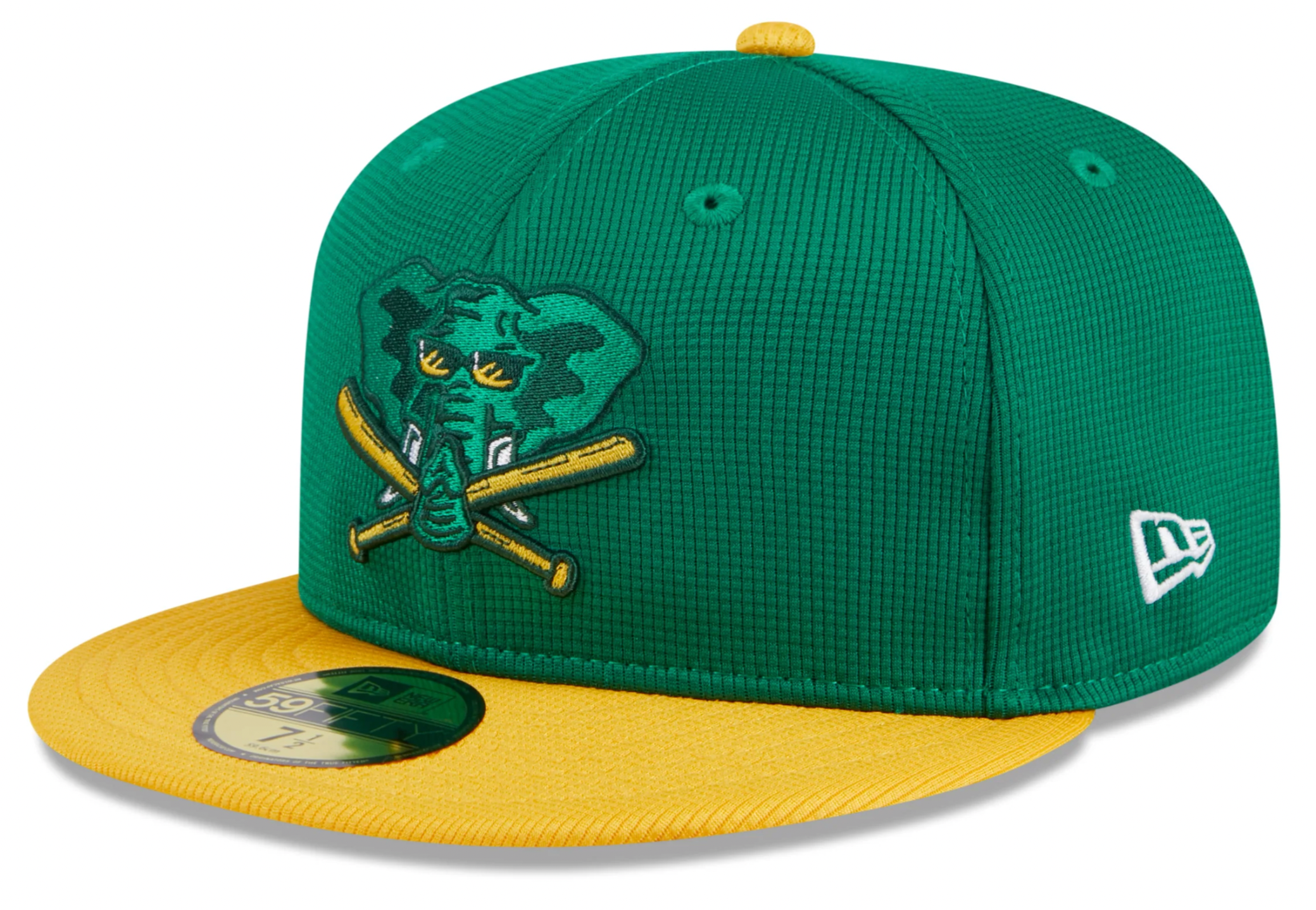 Men s Oakland Athletics New Era Green 2024 Batting Practice 59FIFTY Fitted Hat Official Team Hat Sports Fan Cap Official NFL Team Hat Football Fan Cap