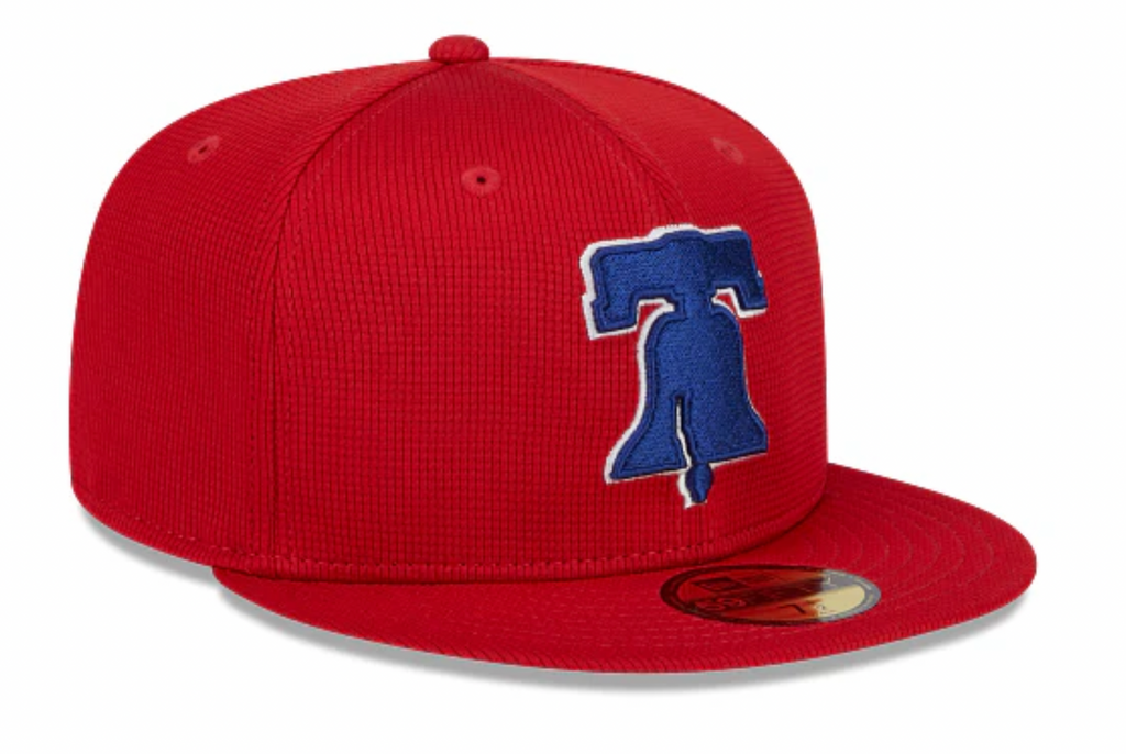 Philadelphia Phillies New Era Red 2025 Spring Training 59FIFTY Fitted Hat Official Team Hat Sports Fan Cap Official NFL Team Hat Football Fan Cap