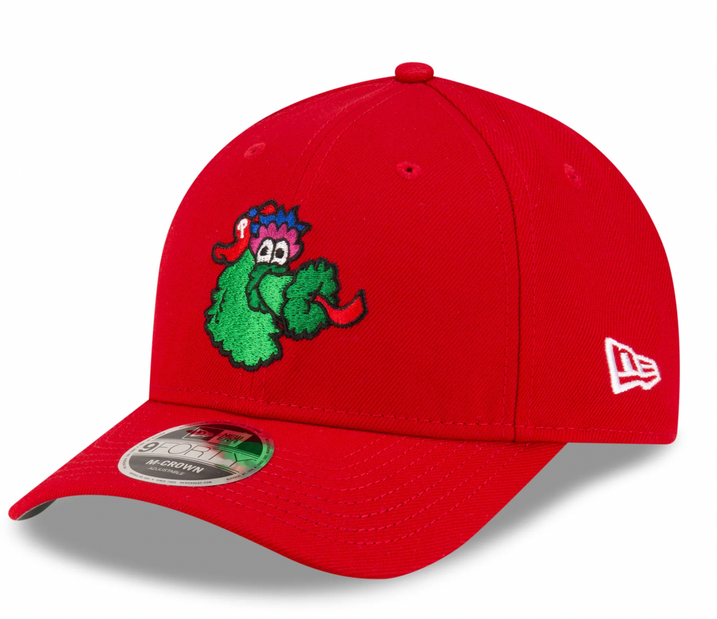 Philadelphia Phillies Red Fanatic New Era M-Crown 9FORTY Adjustable Hat Official Team Hat Sports Fan Cap Official NFL Team Hat Football Fan Cap