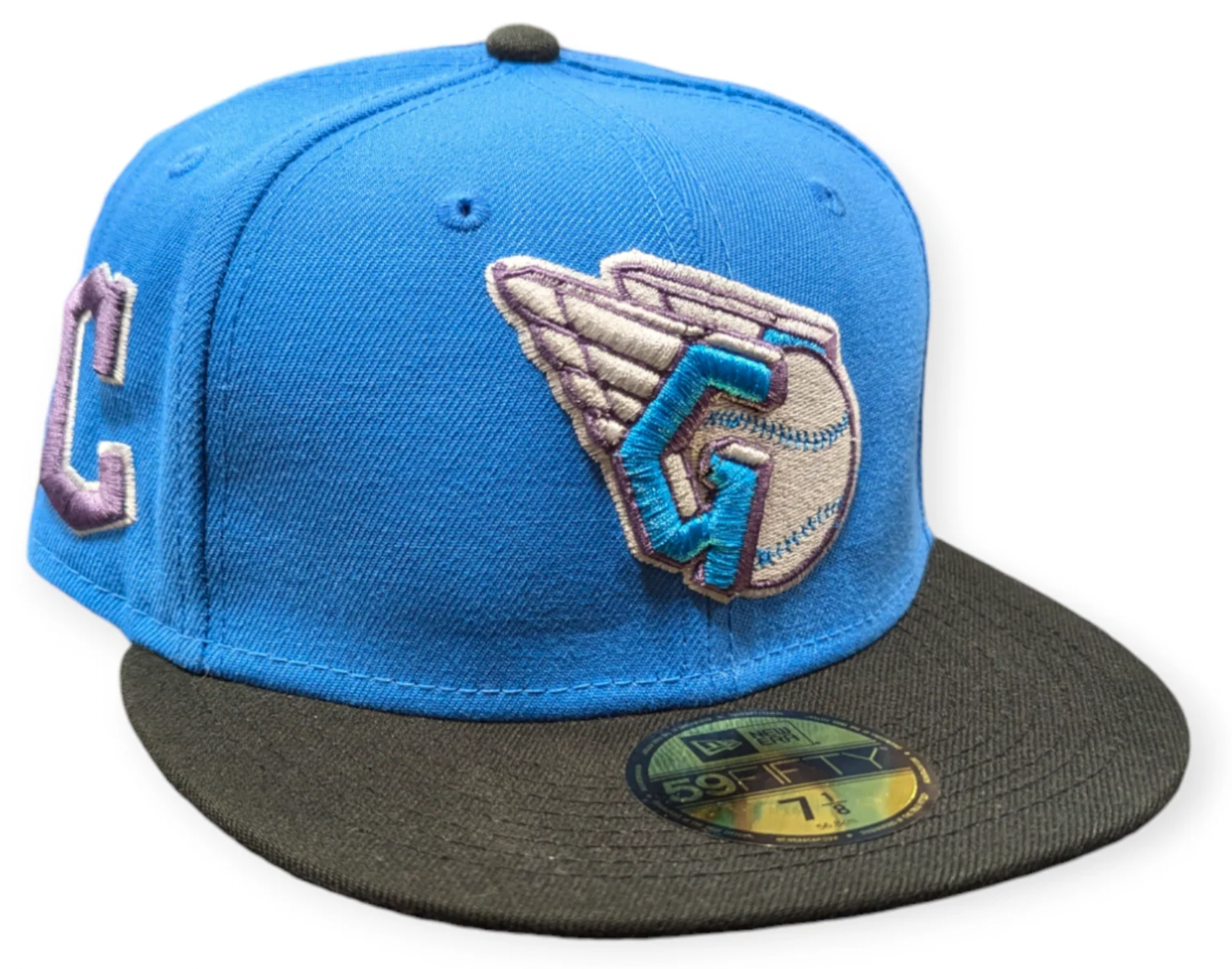 Cleveland Guardians Rock Pack NIN New Era 2 Tone 59FIFTY Fitted Hat Official Team Hat Sports Fan Cap Official NFL Team Hat Football Fan Cap