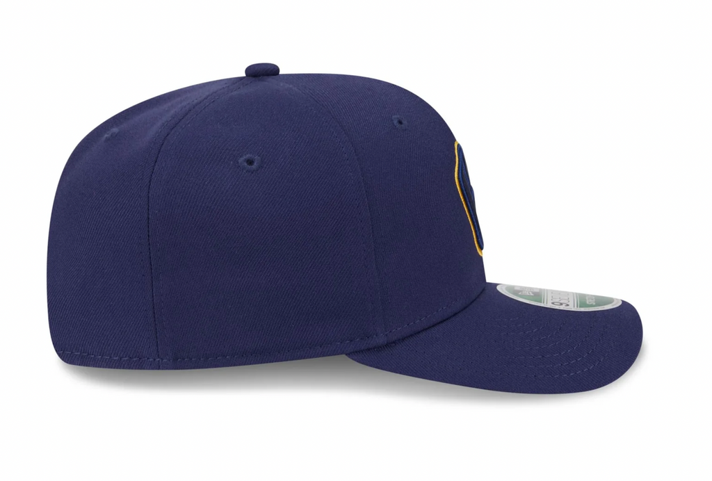 Milwaukee Brewers Navy New Era Player Replica 9SEVENTY Stretch Snap Adjustable Hat Official Team Hat Sports Fan Cap Official NFL Team Hat Football