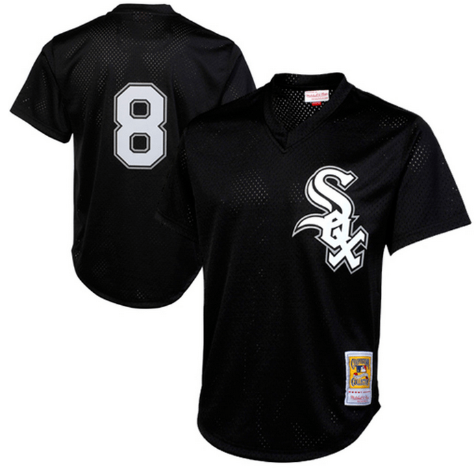 Mitchell And Ness Bo Jackson Chicago White Sox Black 1993 Authentic Cooperstown Collection Batting Practice Jersey Official Team Jersey Sports Fan