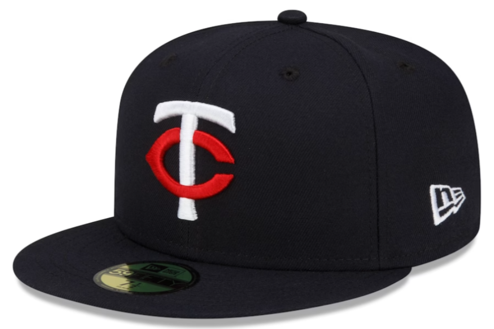 Men s Minnesota Twins New Era Navy Authentic Collection Home 59FIFTY Fitted Hat Official Team Hat Sports Fan Cap Official NFL Team Hat Football Fan
