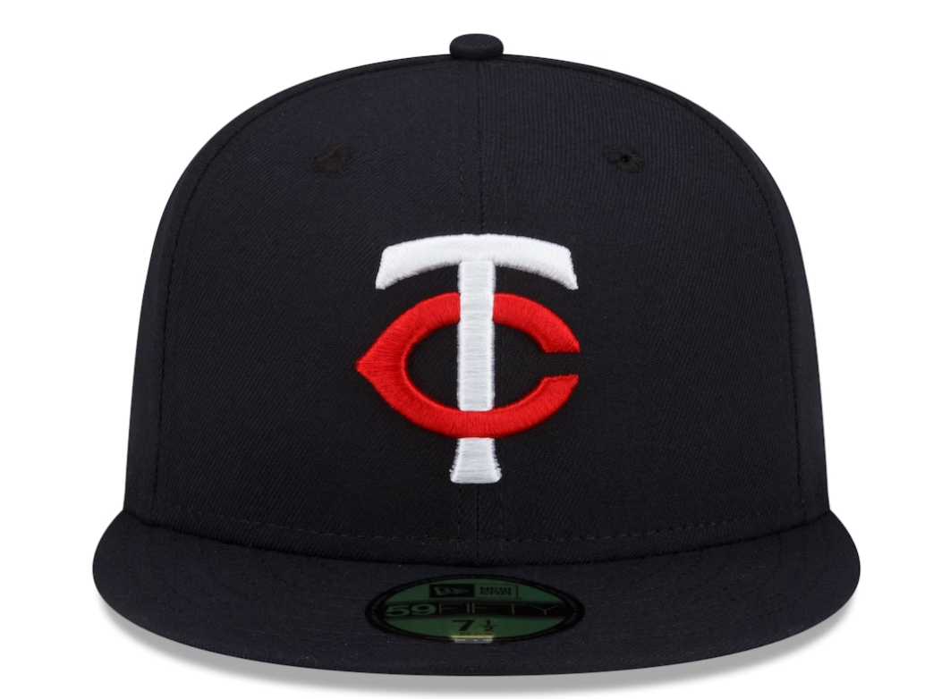 Men s Minnesota Twins New Era Navy Authentic Collection Home 59FIFTY Fitted Hat Official Team Hat Sports Fan Cap Official NFL Team Hat Football Fan