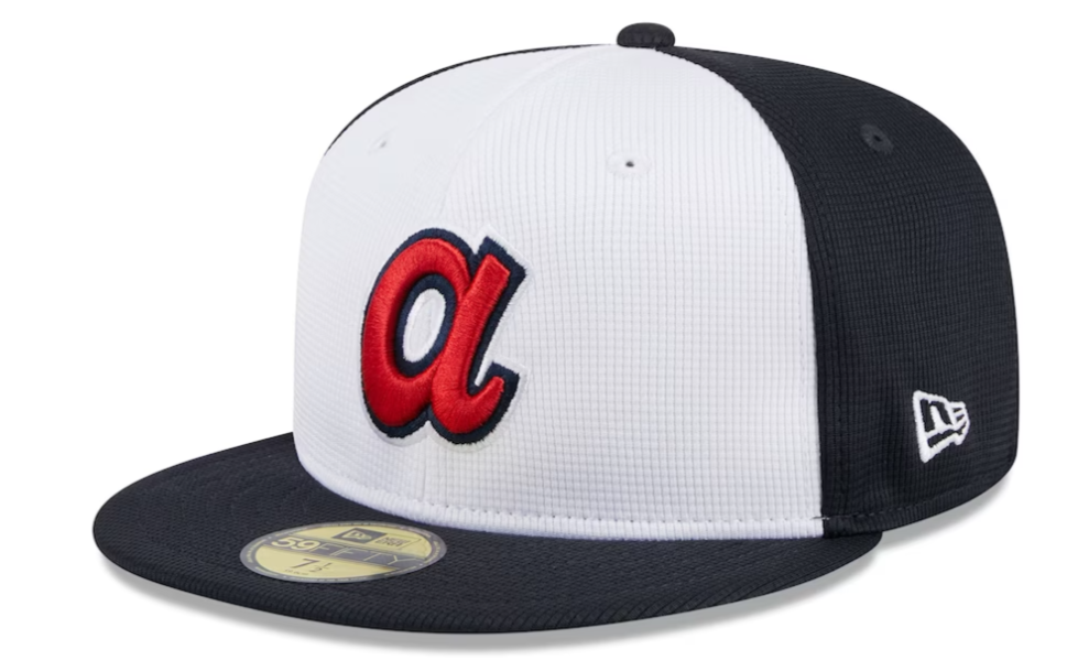 Men s Atlanta Braves New Era White 2024 Batting Practice 59FIFTY Fitted Hat Official Team Hat Sports Fan Cap Official NFL Team Hat Football Fan Cap