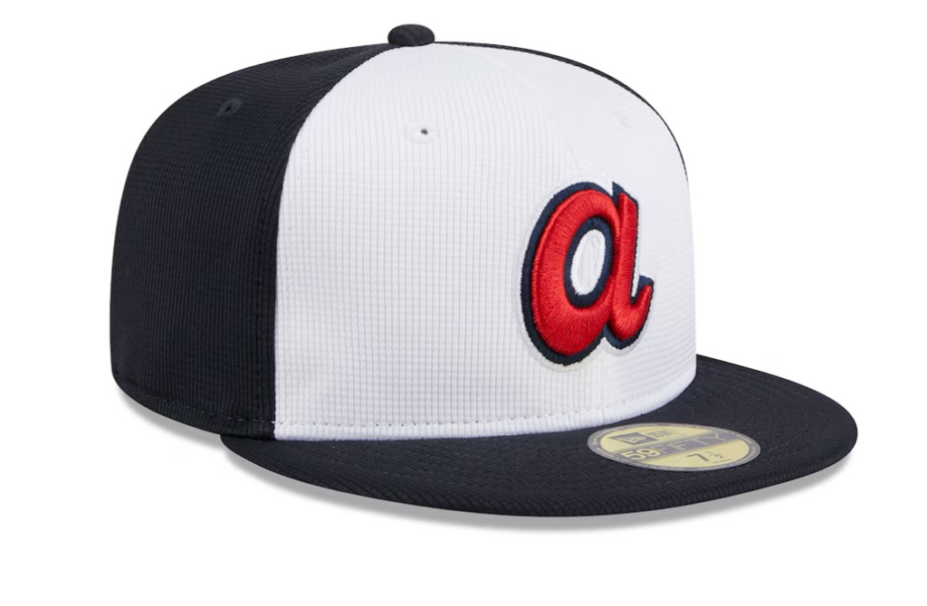 Men s Atlanta Braves New Era White 2024 Batting Practice 59FIFTY Fitted Hat Official Team Hat Sports Fan Cap Official NFL Team Hat Football Fan Cap