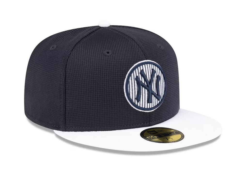Men s New York Yankees New Era Navy 2024 Batting Practice 59FIFTY Fitted Hat Official Team Hat Sports Fan Cap Official NFL Team Hat Football Fan Cap