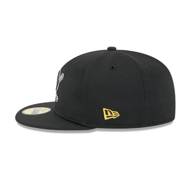Pittsburgh Pirates New Era Black 2025 Spring Training 59FIFTY Fitted Hat Official Team Hat Sports Fan Cap Official NFL Team Hat Football Fan Cap