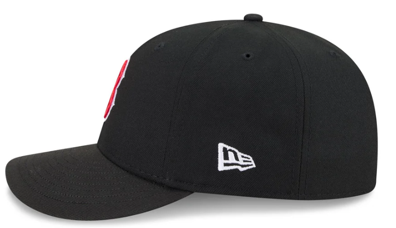 Boston Redsox MLB Waves 59FIFTY Fitted New Era Black White Official Team Hat Sports Fan Cap Official NFL Team Hat Football Fan Cap