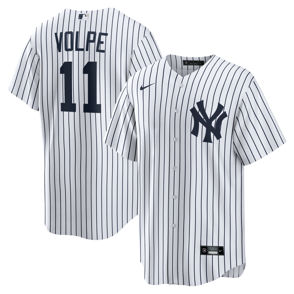 Men s Anthony Volpe New York Yankees Nike Home White Replica Jersey Official Team Jersey Sports Fan Apparel Official NFL Team Jersey Football Fan