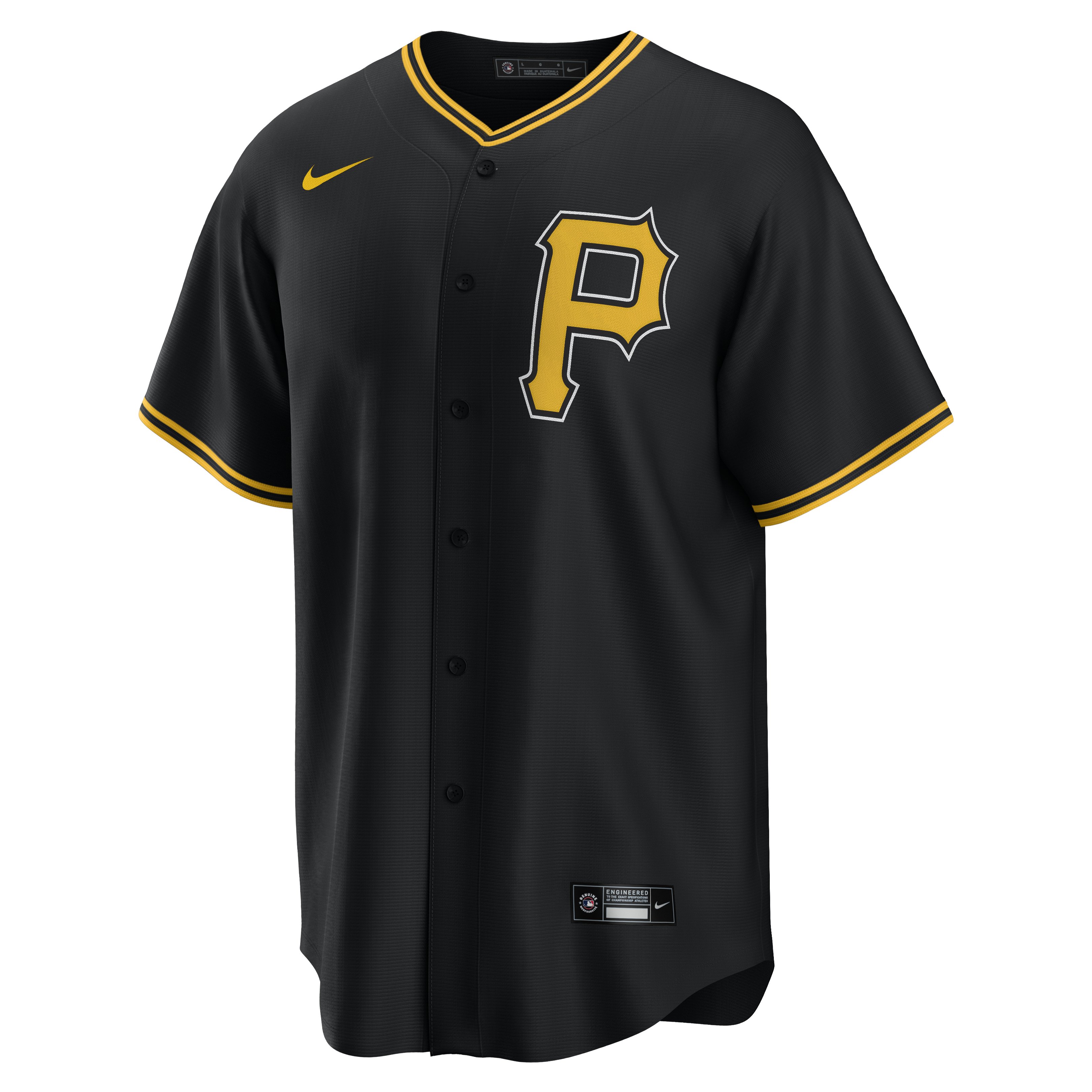 Men s Paul Skenes Pittsburgh Pirates Nike Black Alternate Replica Team Jersey Official Team Jersey Sports Fan Apparel Official NFL Team Jersey