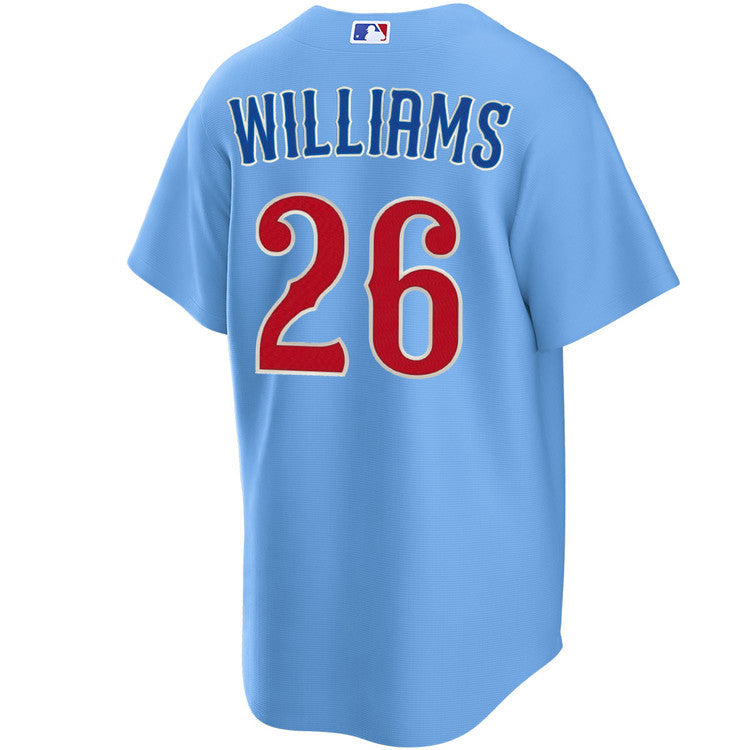 NIKE Men s Chicago Cubs Billy Williams 26 Light Blue 2nd Alternate Replica Jersey Official Team Jersey Sports Fan Apparel Official NFL Team Jersey