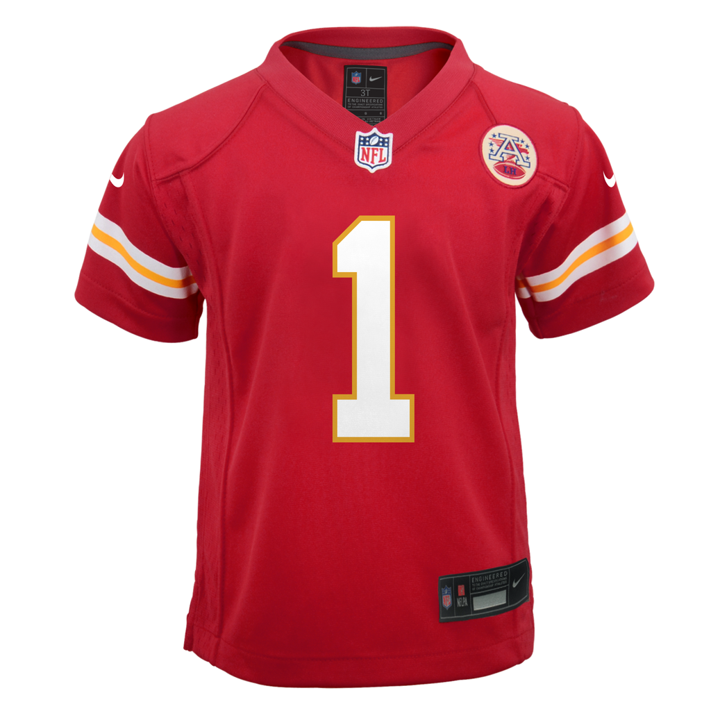 Youth Kansas City Chiefs Xavier Worthy Nike Red Game Jersey