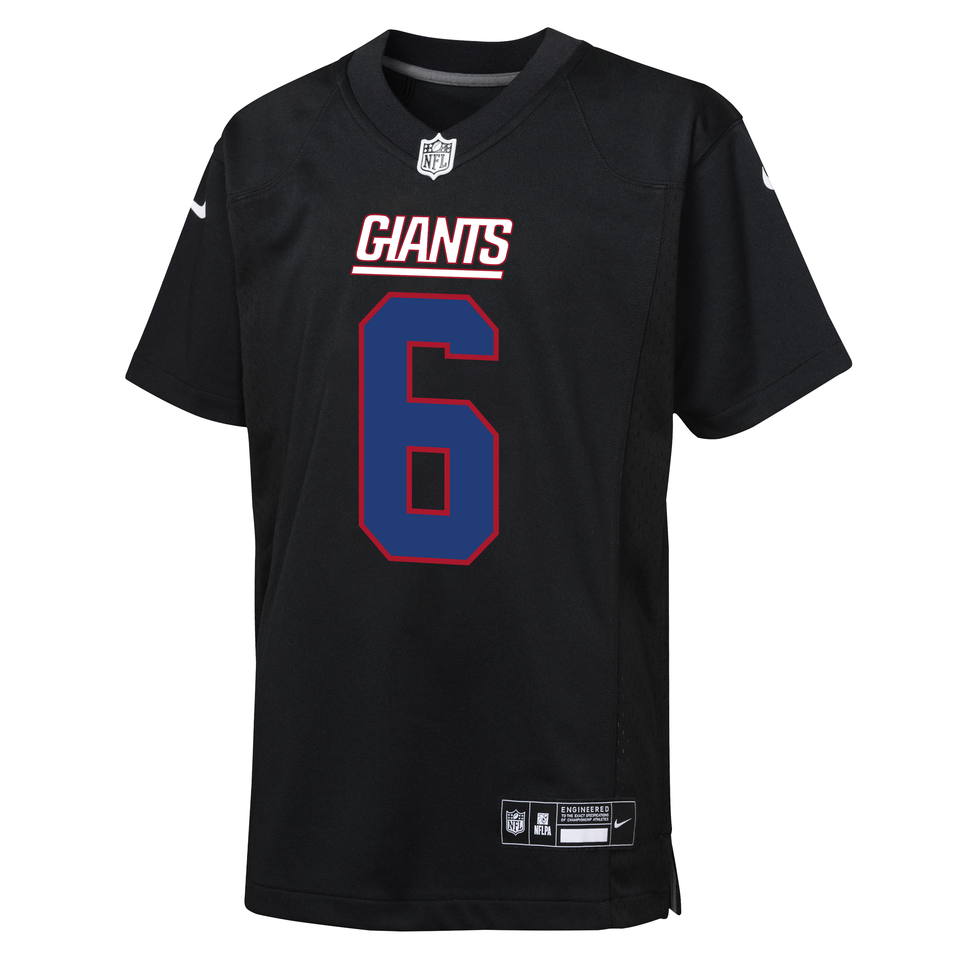 Youth Jaxson Dart New York Giants Alternate Black Nike Game Jersey
