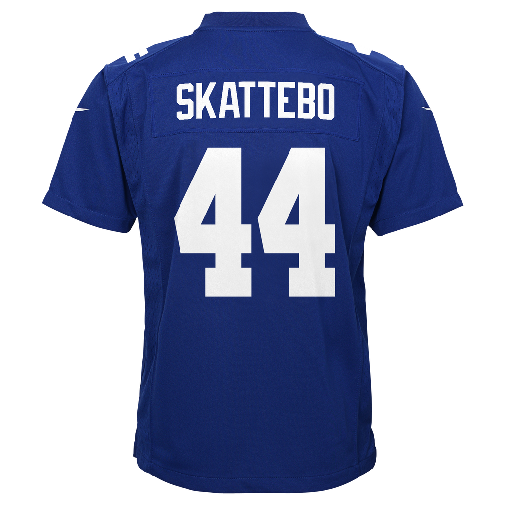 Youth Cam Skattebo New York Giants Home Royal Blue Nike Game Jersey