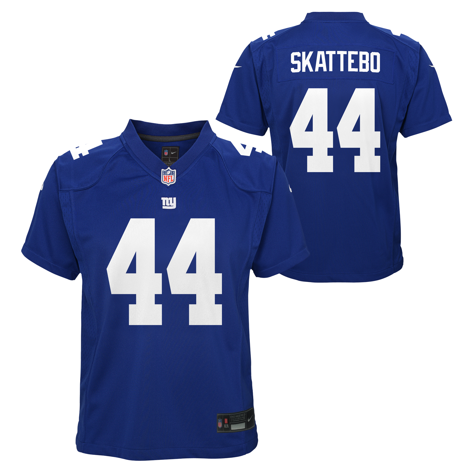 Youth Cam Skattebo New York Giants Home Royal Blue Nike Game Jersey
