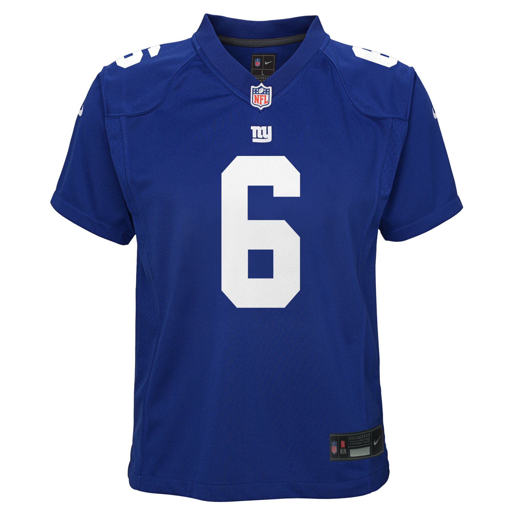 Youth Jaxson Dart New York Giants Home Royal Blue Nike Game Jersey