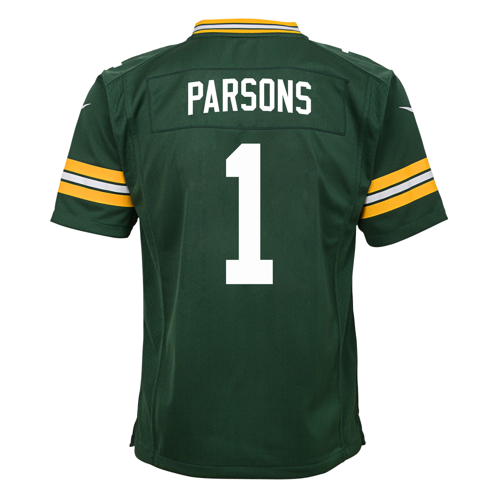 Youth Green Bay Packers Micah Parsons Nike Green Game Jersey