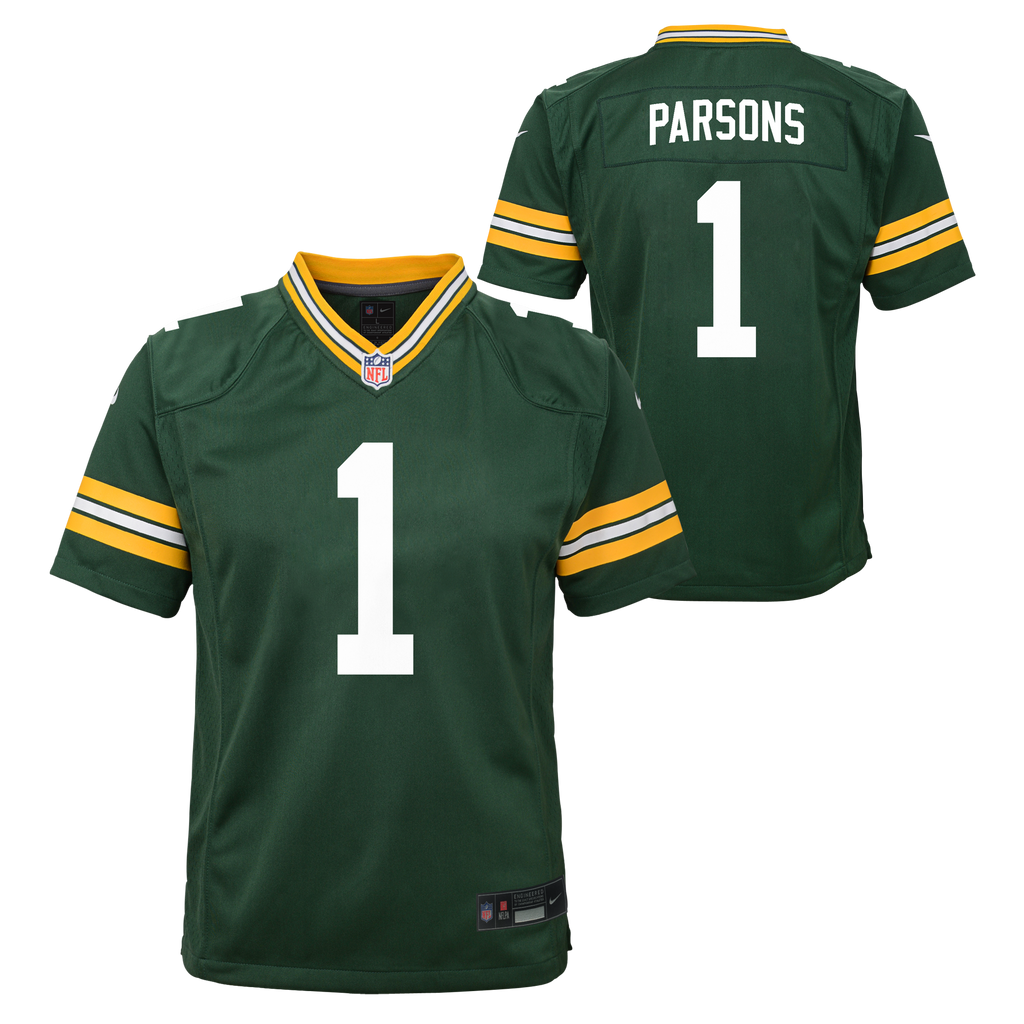 Youth Green Bay Packers Micah Parsons Nike Green Game Jersey