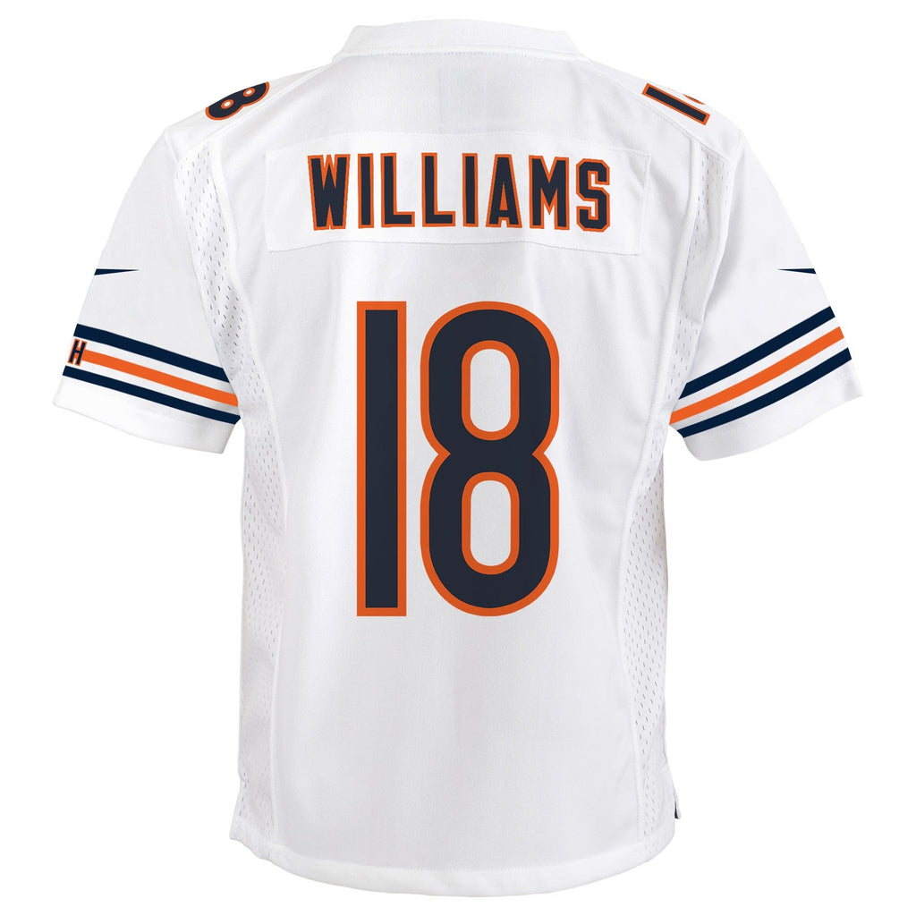 Youth Caleb Williams Chicago Bears Nike White Game Replica Jersey