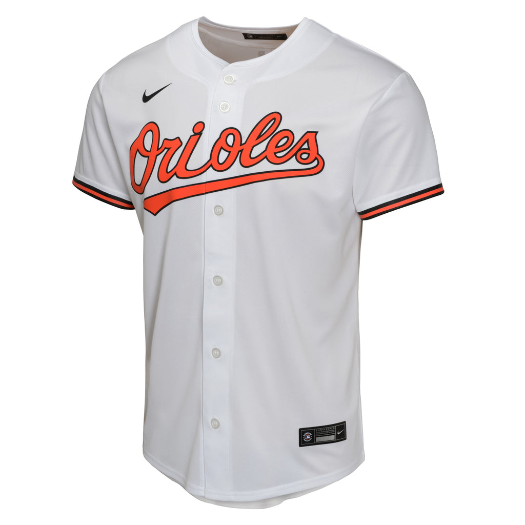 NIKE Youth Gunnar Henderson Baltimore Orioles White Home Replica Game Jersey Official Team Jersey Sports Fan Apparel Official NFL Team Jersey