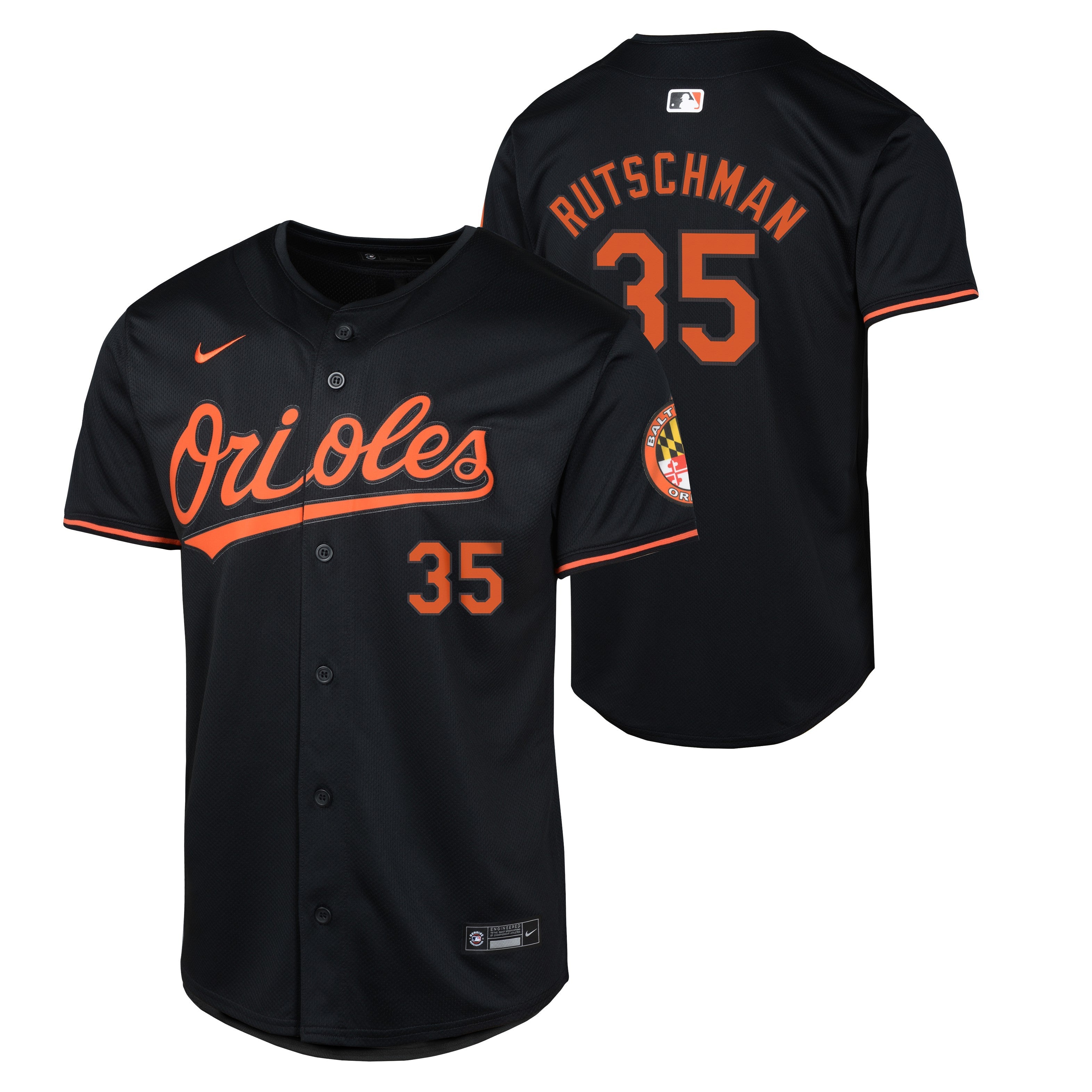 Youth Adley Rutschman NIKE Black Alternate Limited Replica Jersey Official Team Jersey Sports Fan Apparel Official NFL Team Jersey Football Fan