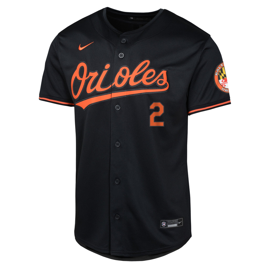 Youth Gunnar Henderson Baltimore Orioles NIKE Black Limited Replica Jersey Official Team Jersey Sports Fan Apparel Official NFL Team Jersey Football