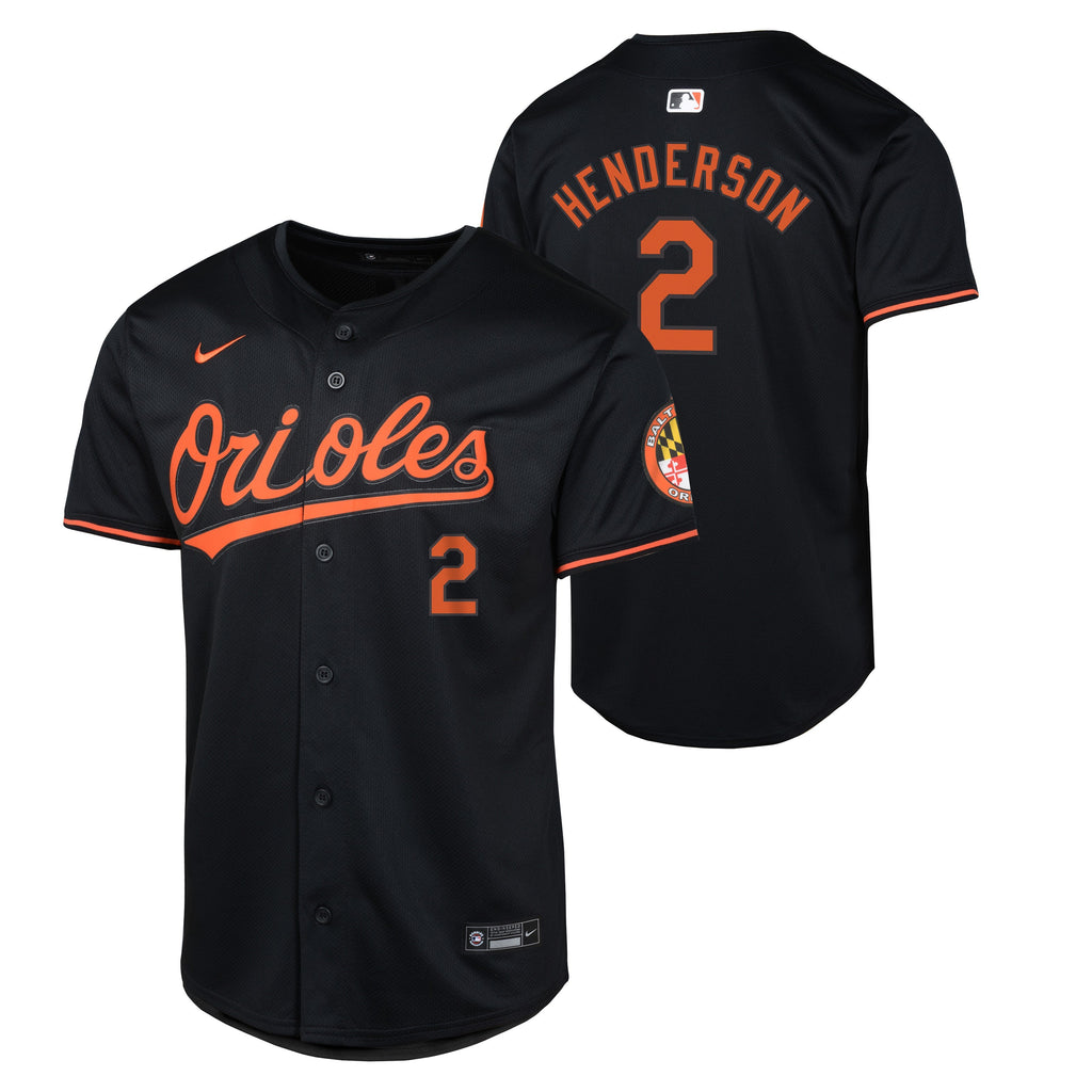 Youth Gunnar Henderson Baltimore Orioles NIKE Black Limited Replica Jersey Official Team Jersey Sports Fan Apparel Official NFL Team Jersey Football