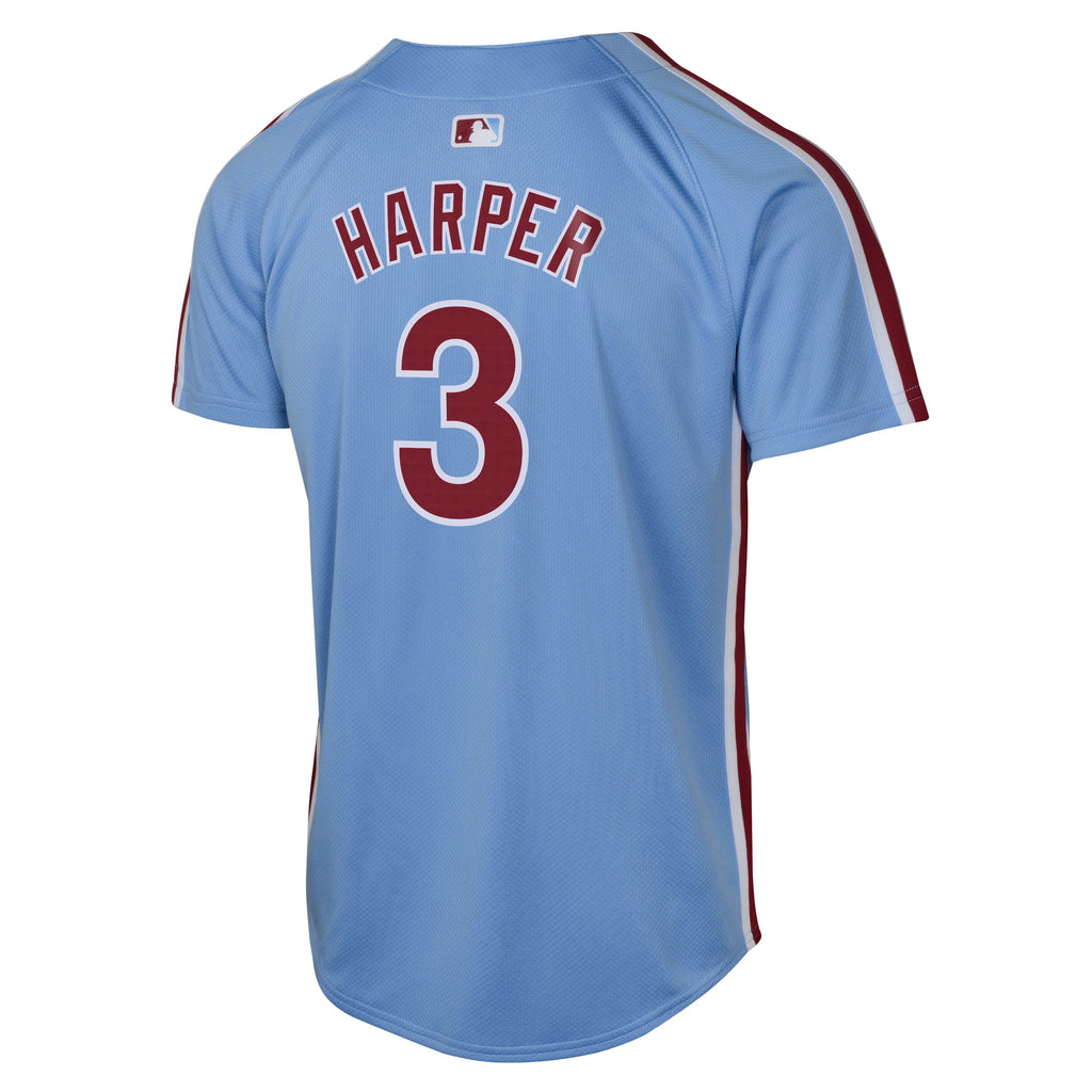 Youth Bryce Harper Philadelphia Phillies NIKE Blue Alternate Limited Replica Jersey Official Team Jersey Sports Fan Apparel Official NFL Team Jersey