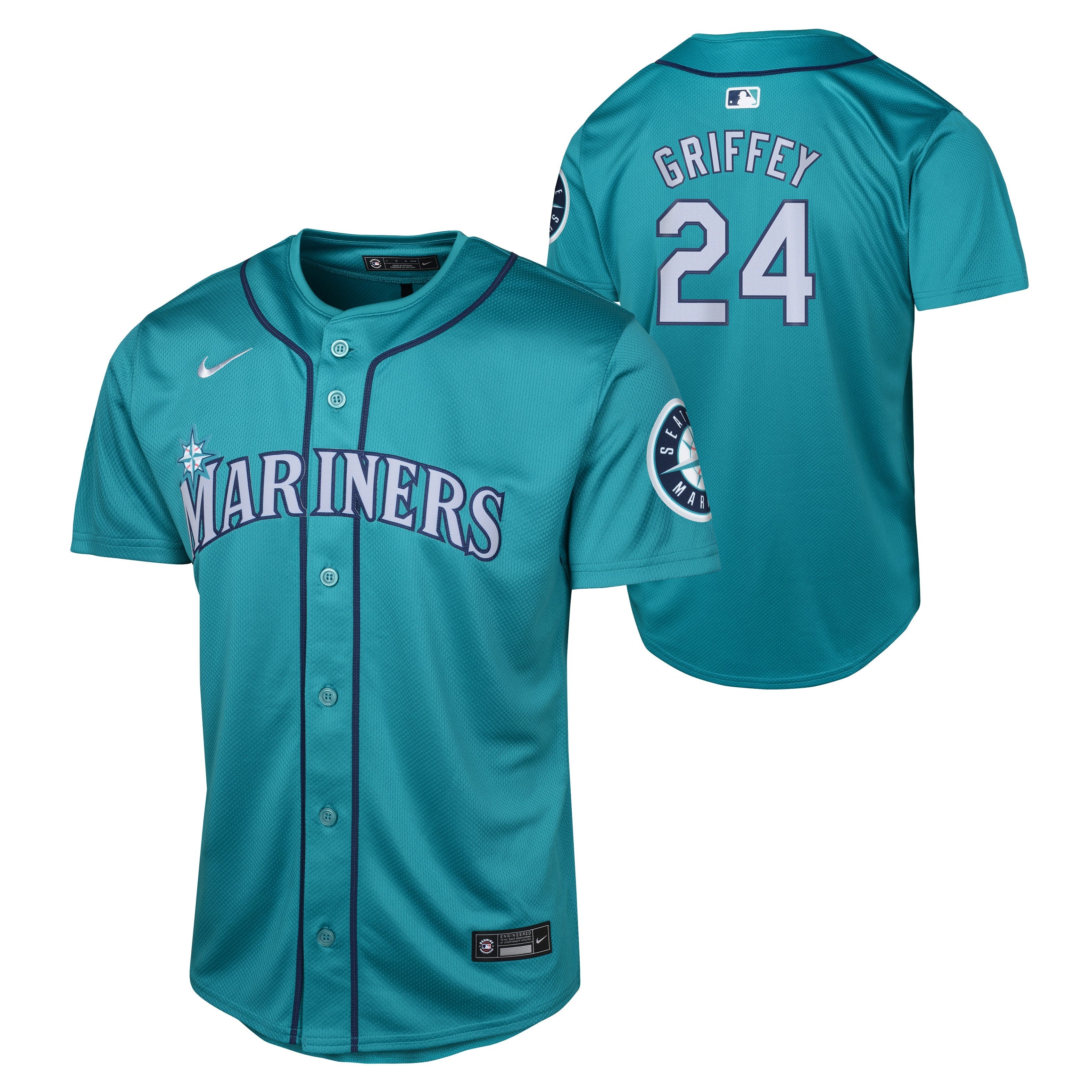 Youth Ken Griffey Jr Seattle Mariners NIKE Teal Alternate Limited Replica Jersey Official Team Jersey Sports Fan Apparel Official NFL Team Jersey