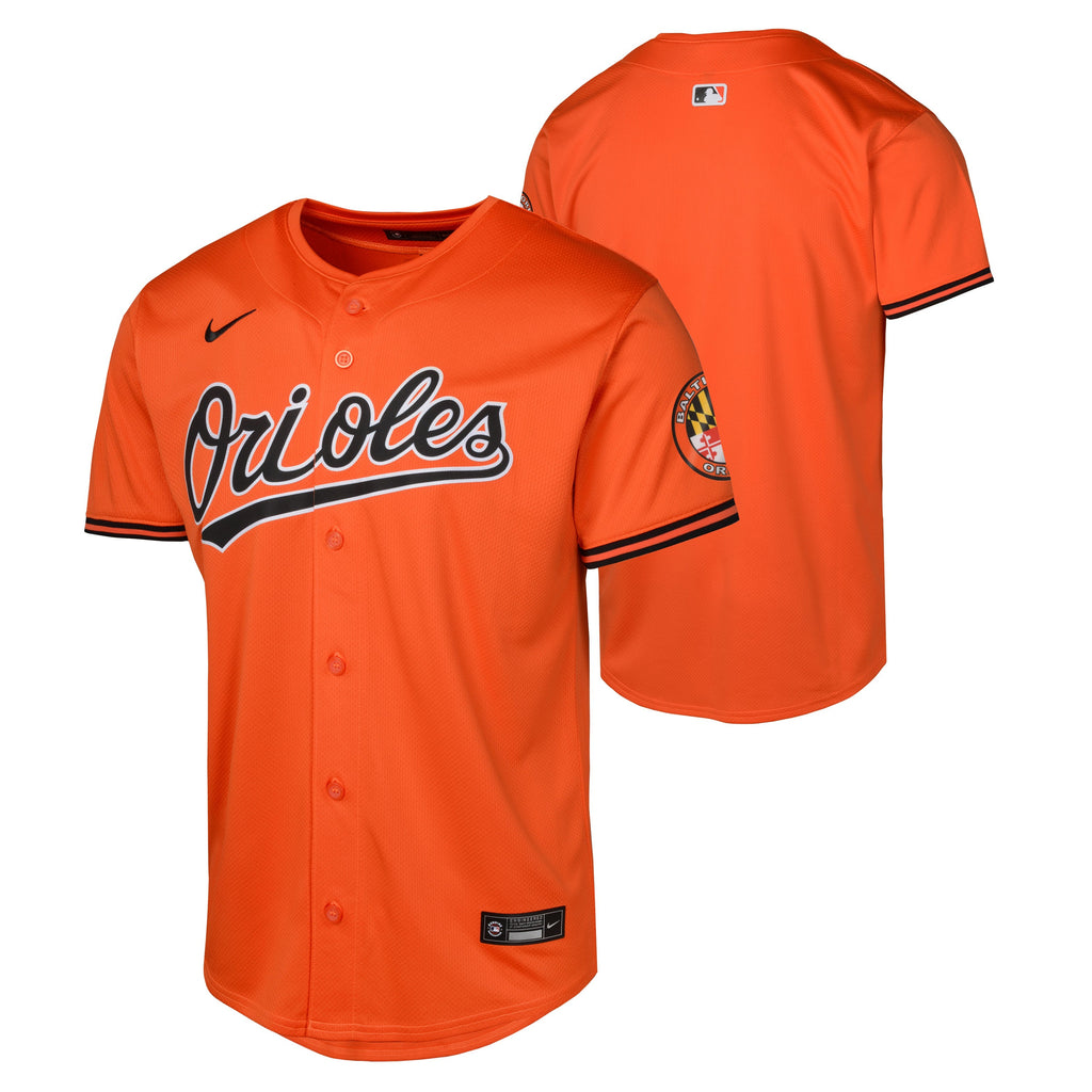 Youth Baltimore Orioles NIKE Orange Alternate Blank Limited Replica Jersey Official Team Jersey Sports Fan Apparel Official NFL Team Jersey Football