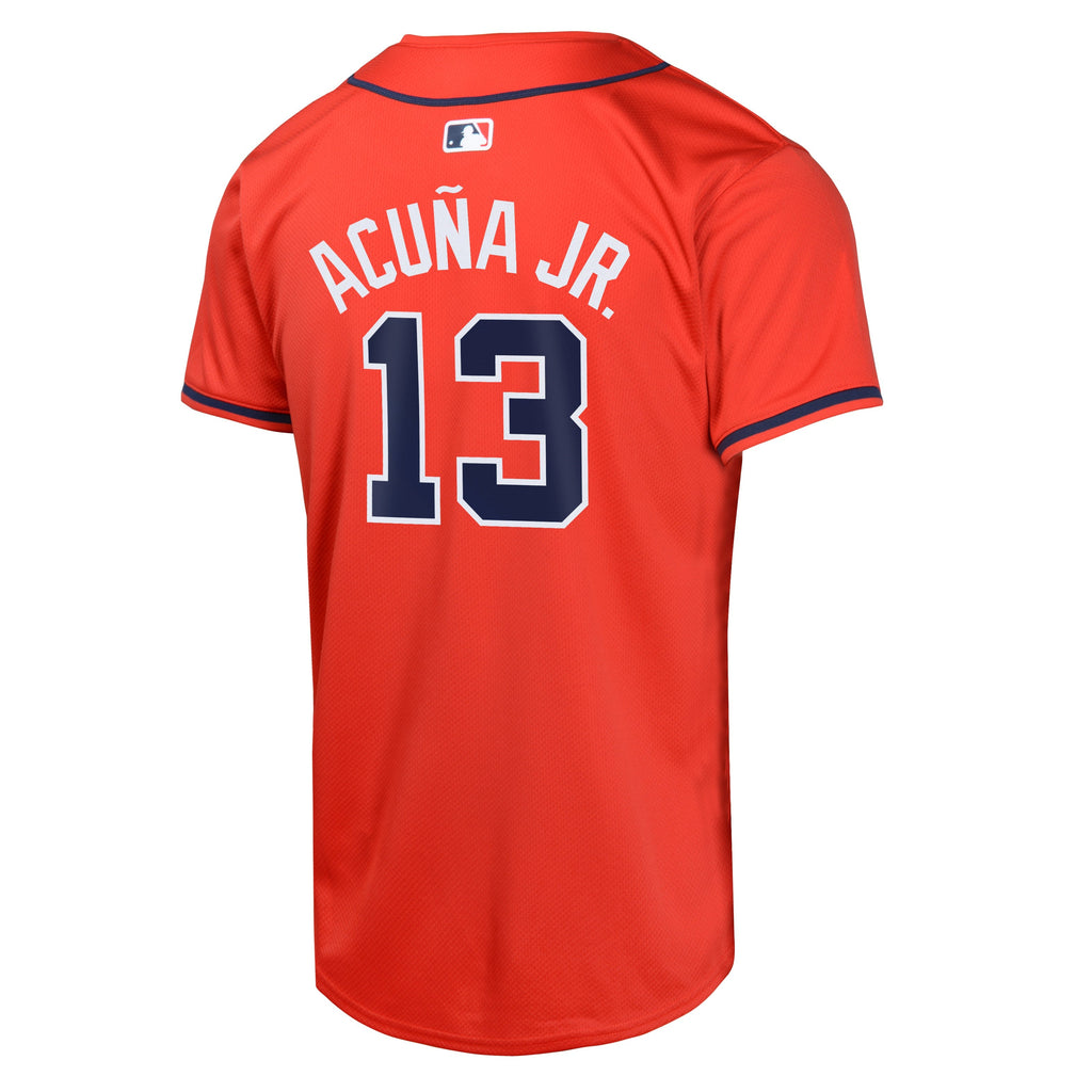 Youth Ronald Acuna Jr Atlanta Braves NIKE Red Alternate Limited Replica Jersey Official Team Jersey Sports Fan Apparel Official NFL Team Jersey