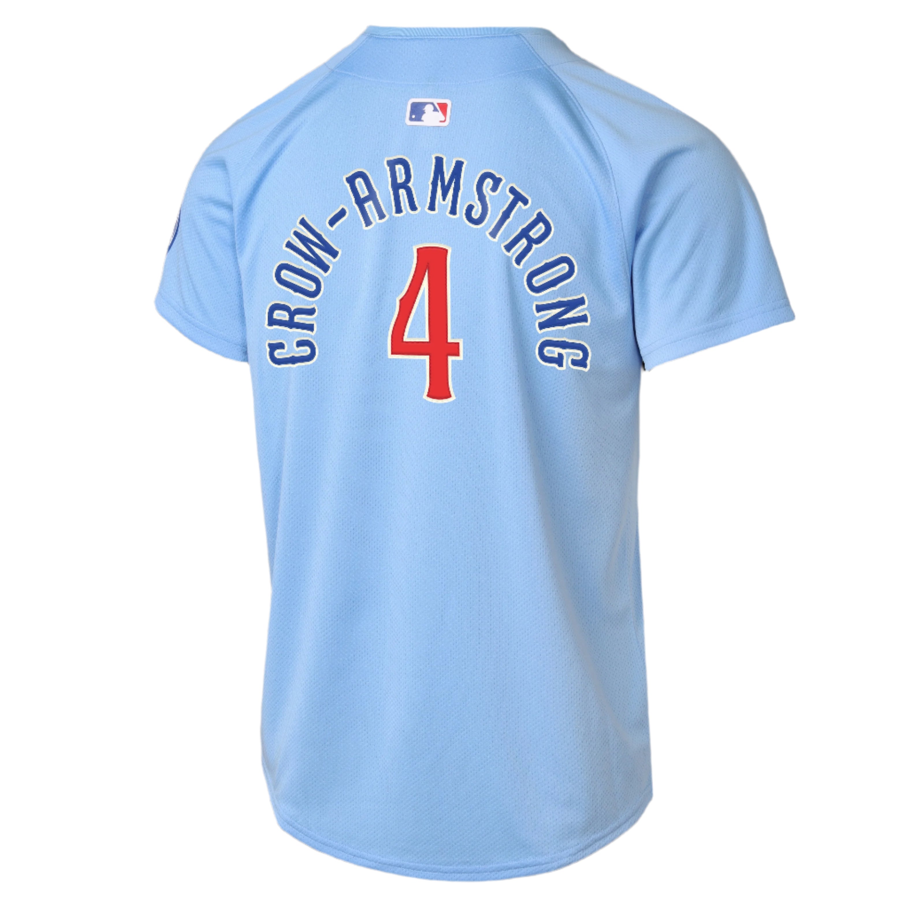 NIKE Youth Chicago Cubs Pete Crow-Armstrong Light Blue 2nd Alternate Limited Replica Jersey Official Team Jersey Sports Fan Apparel Official NFL Team