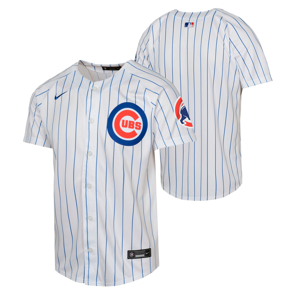 Youth Chicago Cubs Home White Nike Limited Blank Replica Jersey Official Team Jersey Sports Fan Apparel Official NFL Team Jersey Football Fan Apparel