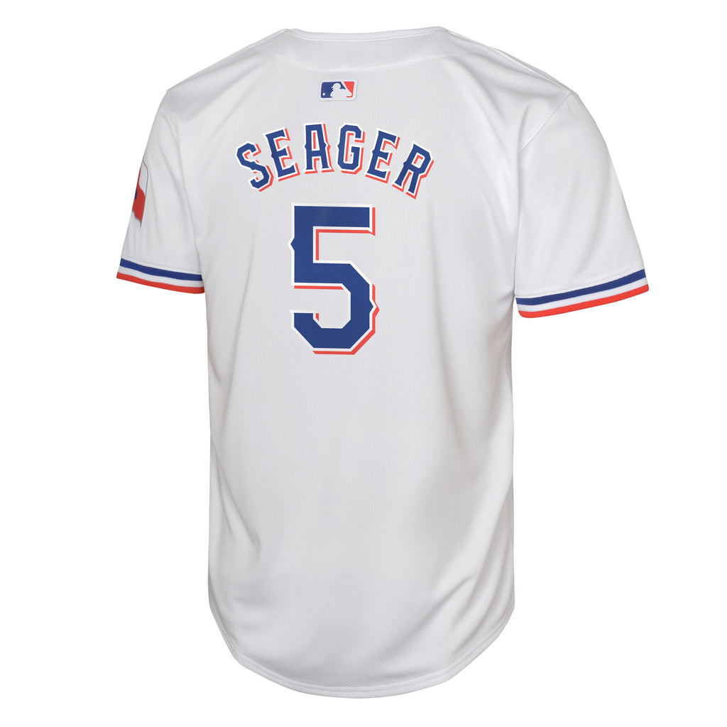 Youth Cory Seager Texas Rangers NIKE White Home Limited Replica Jersey Official Team Jersey Sports Fan Apparel Official NFL Team Jersey Football Fan