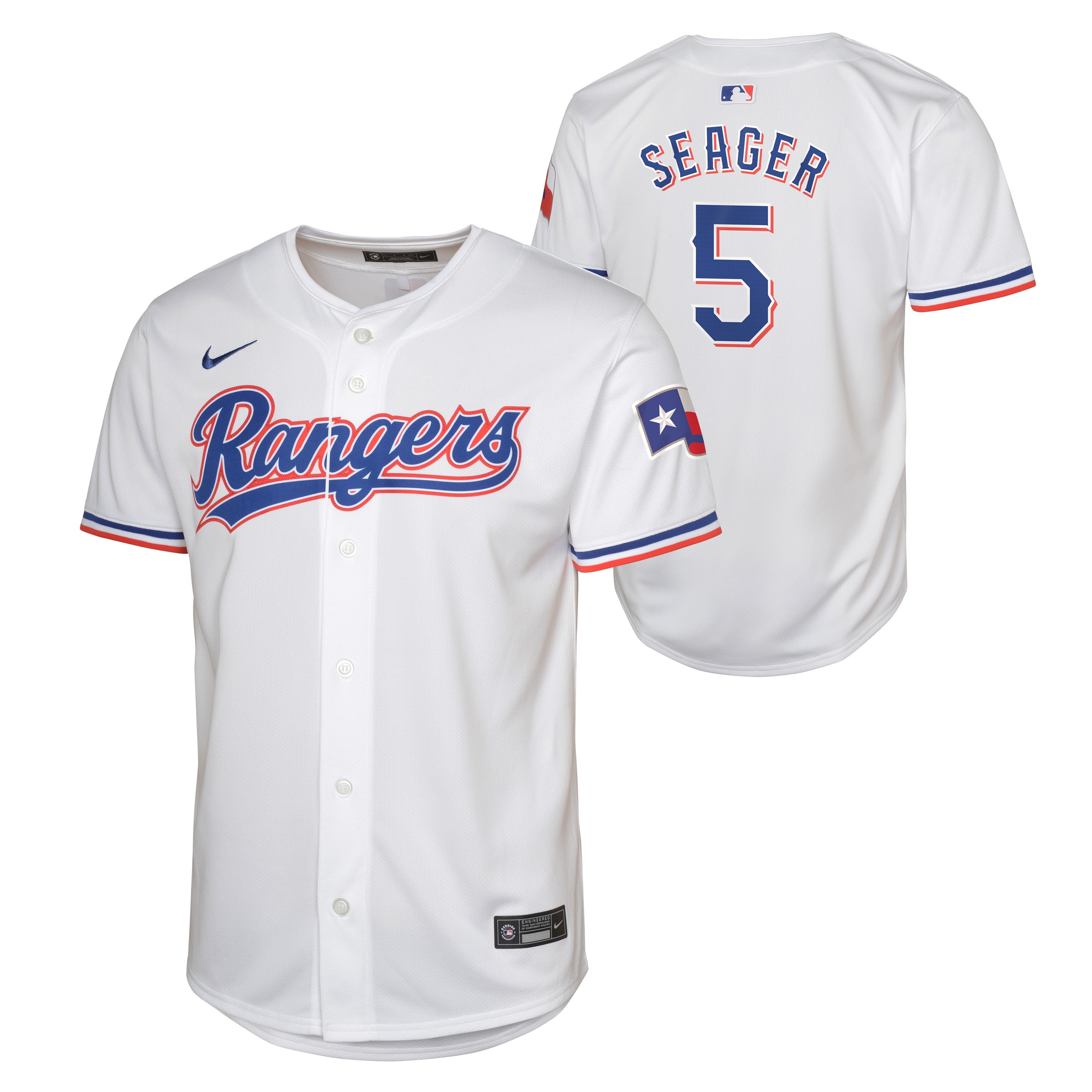 Youth Cory Seager Texas Rangers NIKE White Home Limited Replica Jersey Official Team Jersey Sports Fan Apparel Official NFL Team Jersey Football Fan