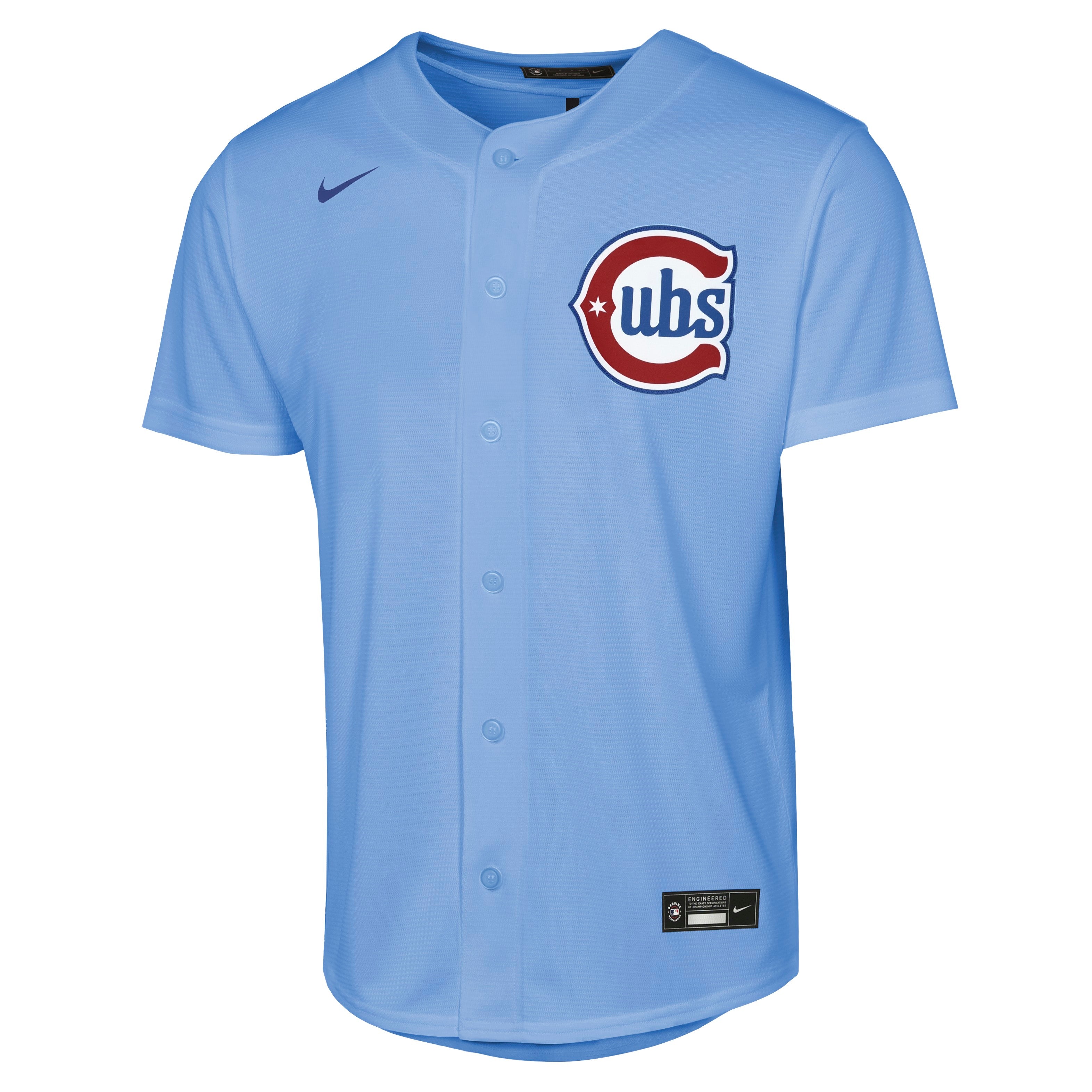 Youth Chicago Cubs Alex Bregman Alternate 2 NIKE Baseline Powder Blue Replica Jersey Official Team Jersey Sports Fan Apparel Official NFL Team Jersey