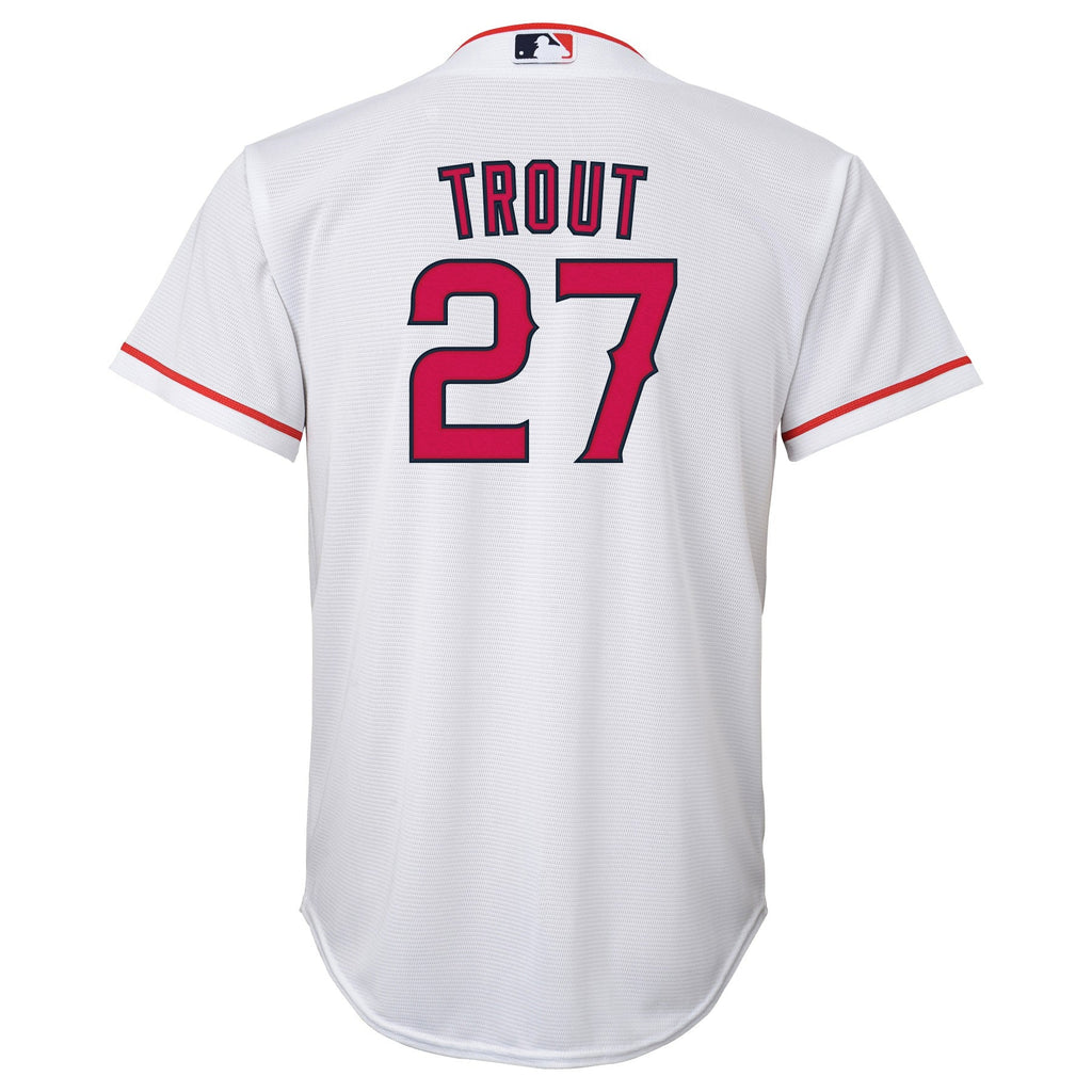 Youth Los Angeles Angels Mike Trout Nike White Home Replica Player Jersey Official Team Jersey Sports Fan Apparel Official NFL Team Jersey Football