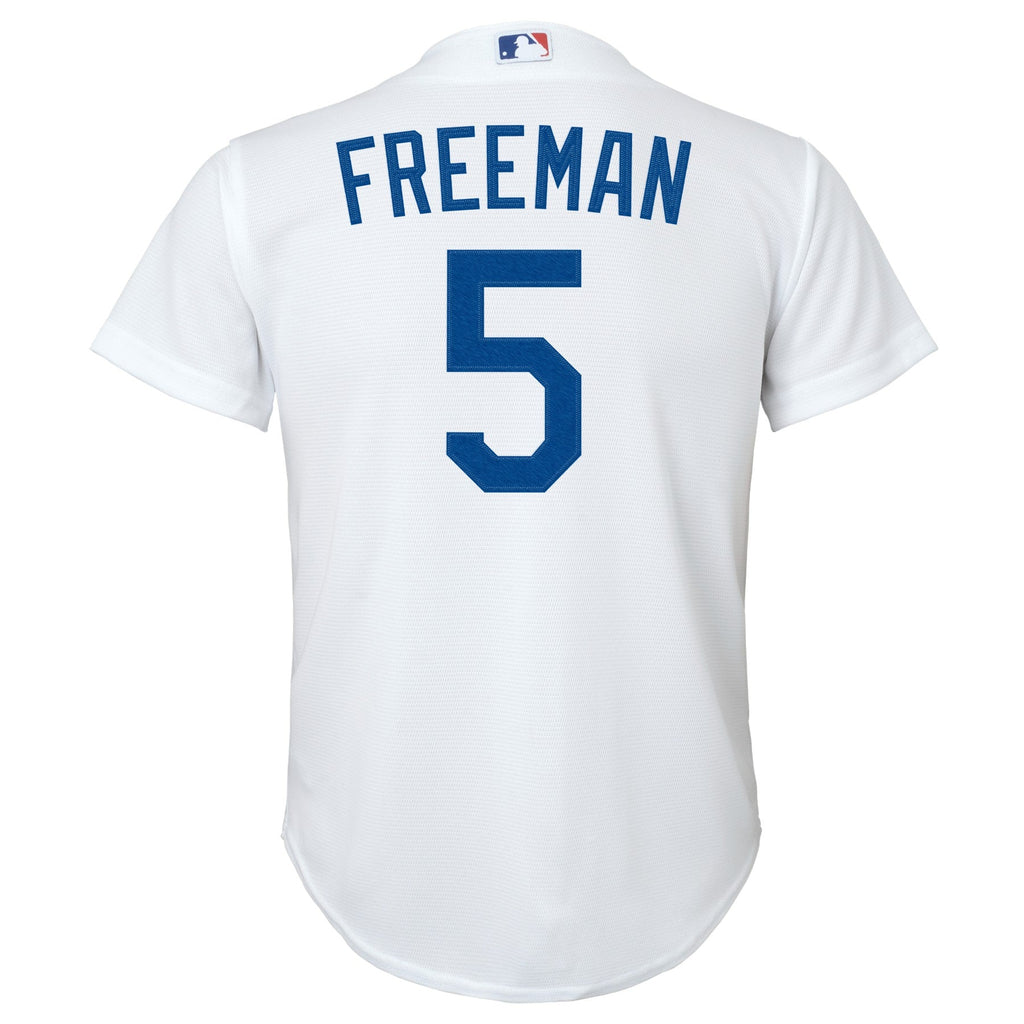 Youth Freddie Freeman Los Angeles Dodgers White Home Replica Player Jersey Official Team Jersey Sports Fan Apparel Official NFL Team Jersey Football