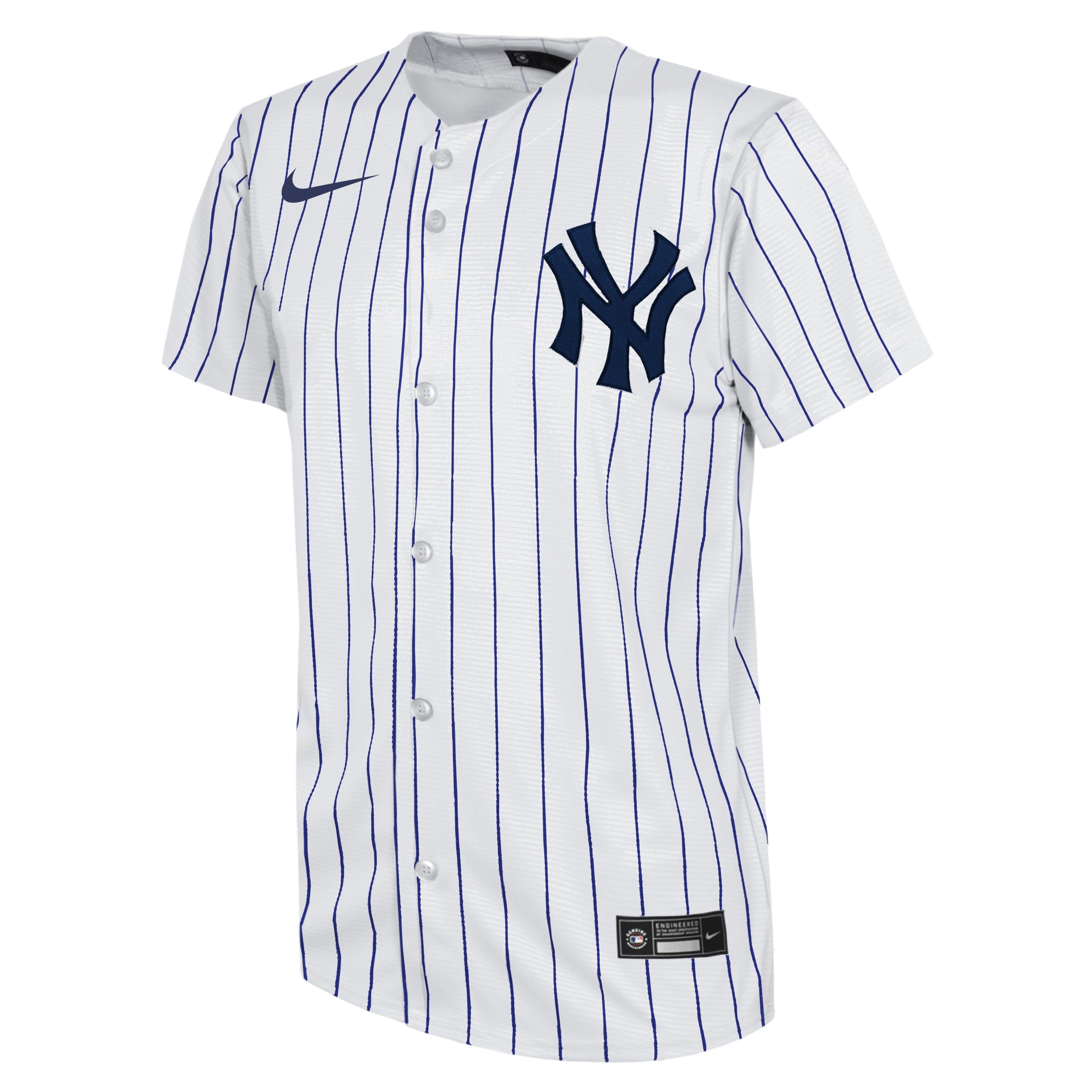 Youth New York Yankees White Home Game Blank Nike Replica Jersey Official Team Jersey Sports Fan Apparel Official NFL Team Jersey Football Fan Apparel
