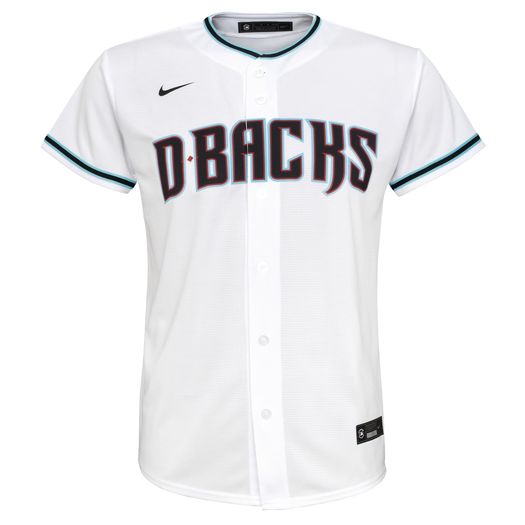 Youth Corbin Carroll Arizona Diamondbacks White Home Replica NIKE Screen Print Jersey Official Team Jersey Sports Fan Apparel Official NFL Team