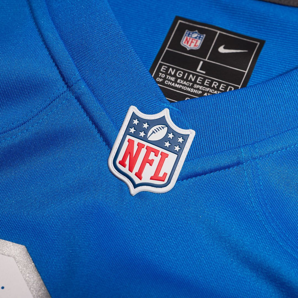 Giovanni Manu Detroit Lions Nike Team Game Jersey -  Blue