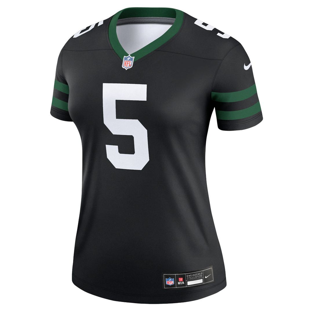 Garrett Wilson New York Jets Nike Women's Legend Player Performance Top - Legacy Green