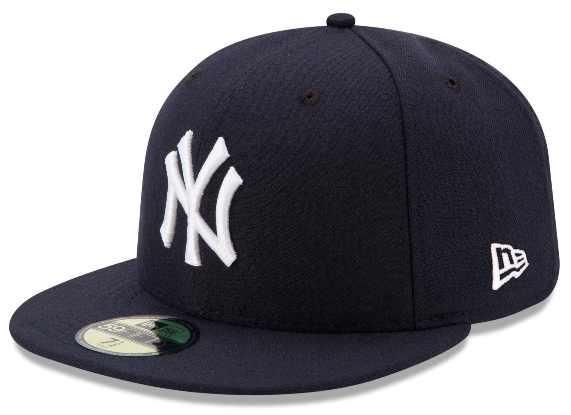 Men s New York Yankees New Era Navy Game Authentic Collection On-Field 59FIFTY Fitted Hat Official Team Hat Sports Fan Cap Official NFL Team Hat