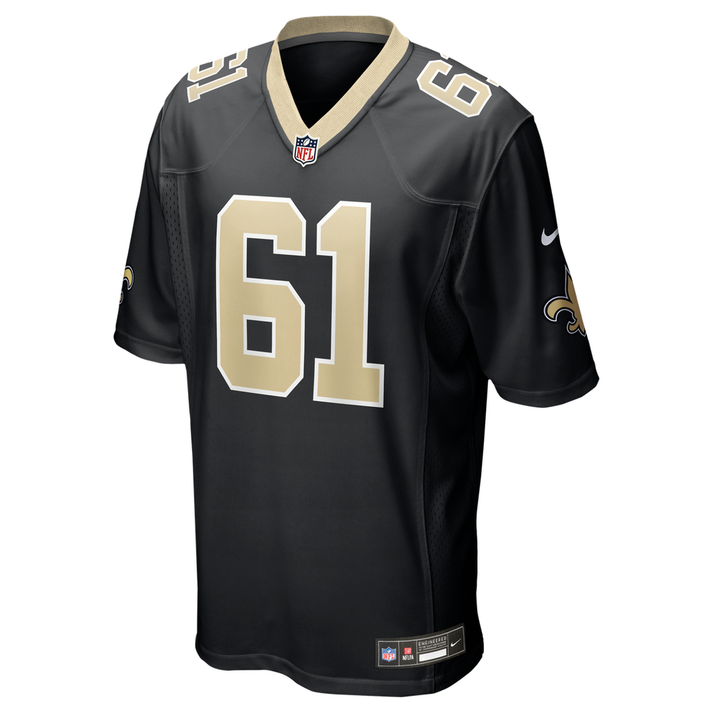 Drew Desjarlais New Orleans Saints Nike Game Player Jersey - Black