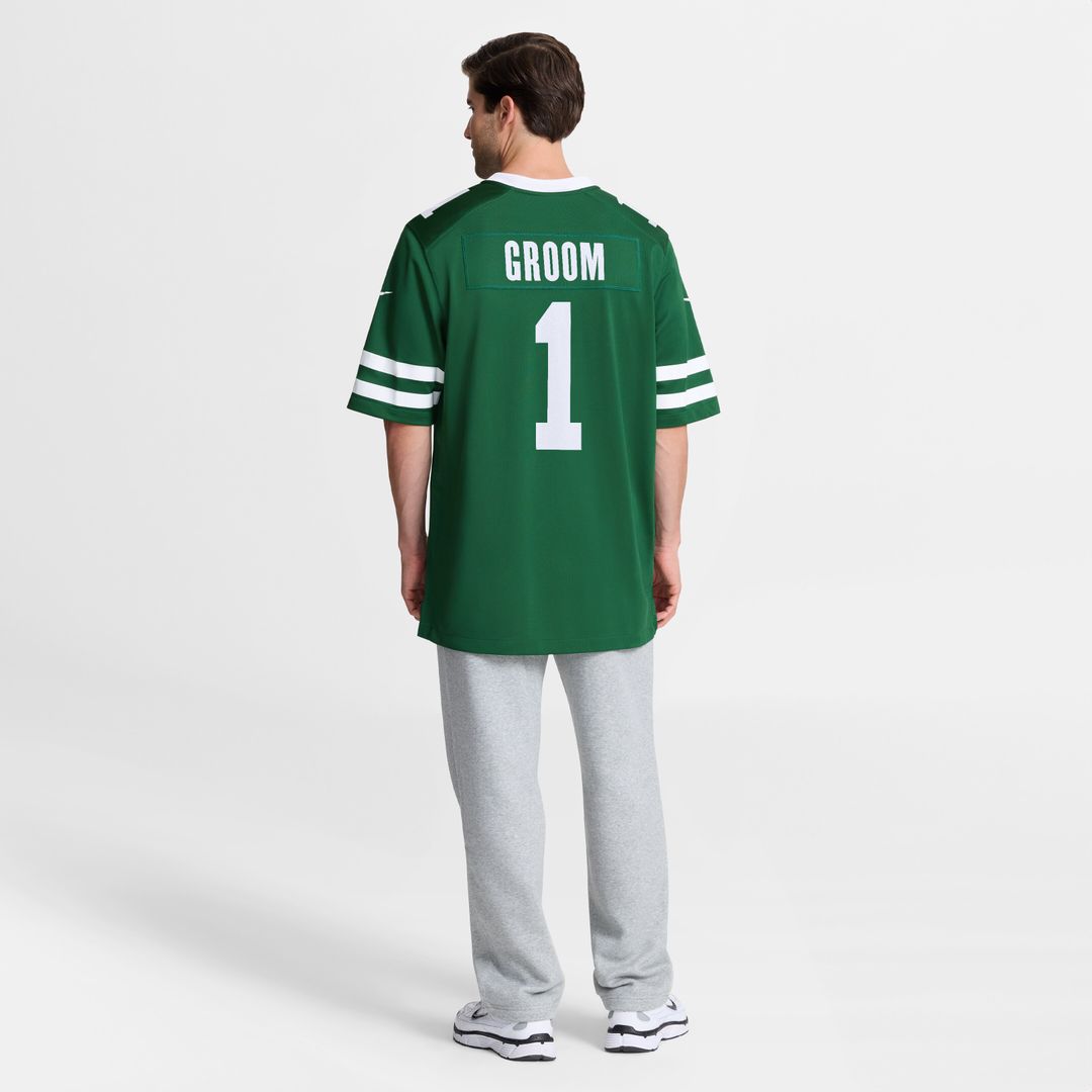 Number 1 Groom New York Jets Nike Game Jersey - Legacy Green