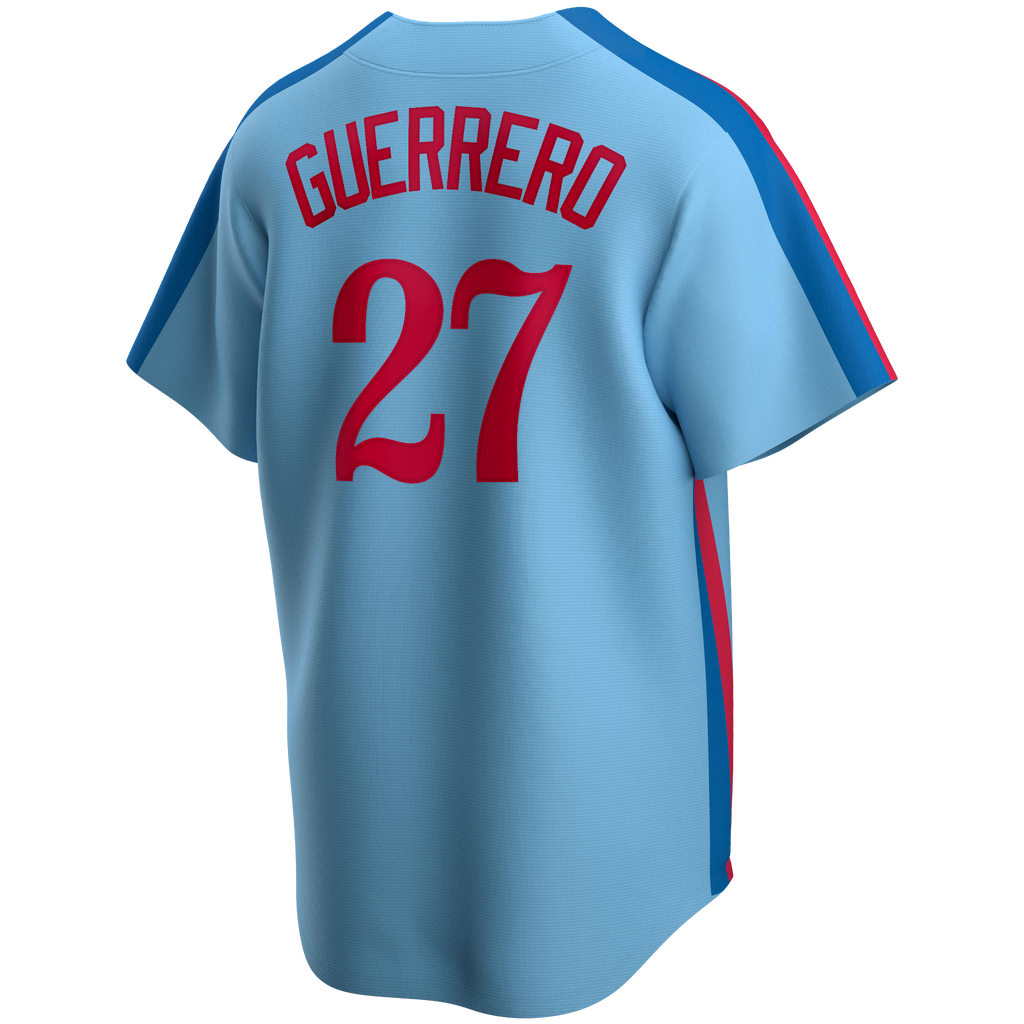 Men s Montreal Expos Vladimir Guerrero Nike Light Blue Road Cooperstown Collection Team Jersey Official Team Jersey Sports Fan Apparel Official NFL