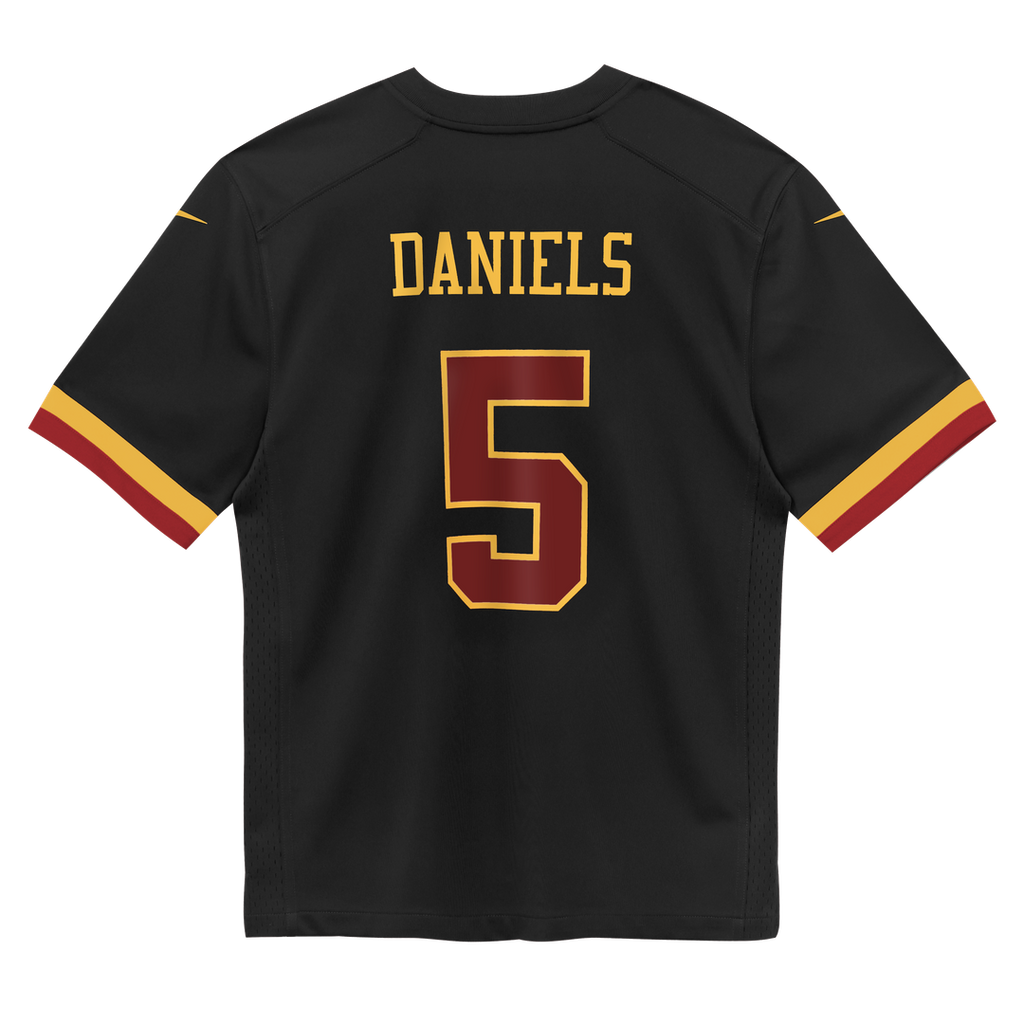 Jayden Daniels Washington Commanders Nike Preschool Alternate Game Jersey - Black