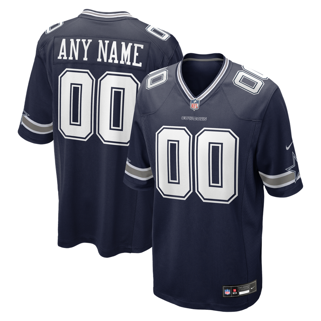 Dallas Cowboys Nike Custom Game Jersey - Navy